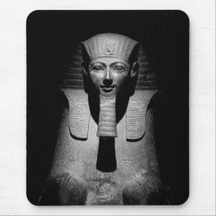 Mousepad Fotografia do Faraó Rei Preto e Branco