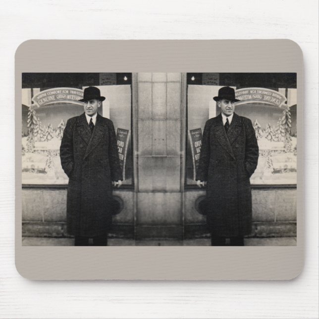 Mousepad fotografia gêmea da dapper dos anos 30 (Frente)