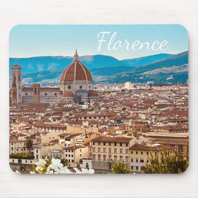 Mousepad Fotografia Personalizada de Florença na Itália (Frente)