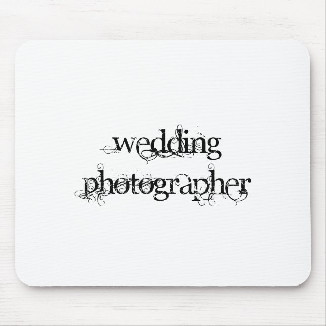 Mousepad Fotógrafo De Casamento (Frente)