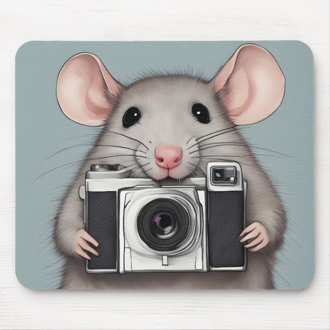 Mousepad Fotógrafo De Rato Cortado (Frente)