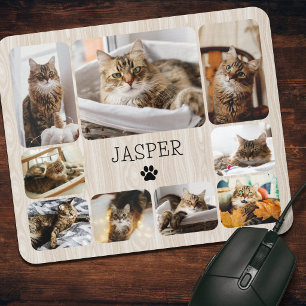 Mousepad Fotos de Gato Amante de Animais Rústicas