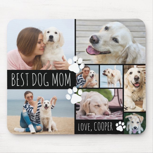 Mousepad Fotos personalizadas do melhor cão moderno MOM 8 (Frente)