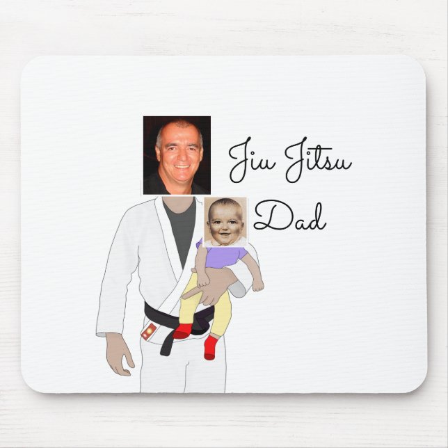 Mousepad Fotos personalizadas e texto manuscrito do Pai Jiu (Frente)