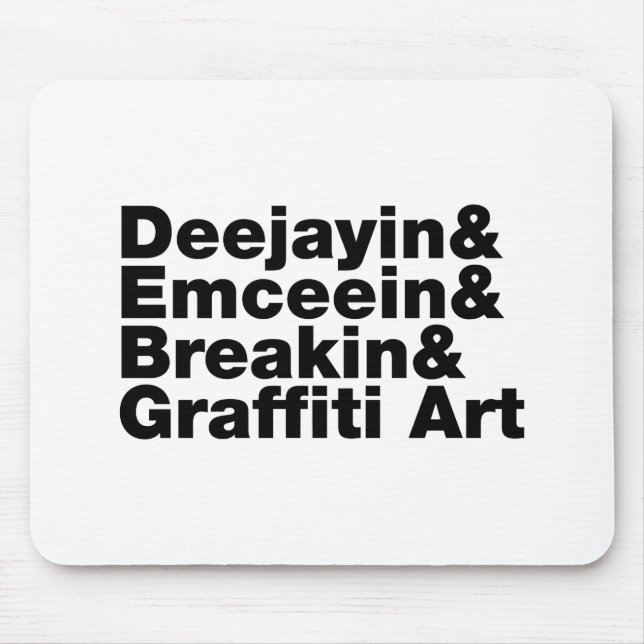 Mousepad Four Elements of Hip Hop (Frente)