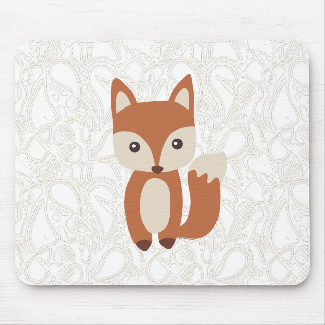 Mousepad Fox bonito do bebê (Frente)