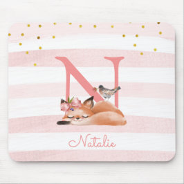 Mousepad Fox Ilustração Mãe De Bebê