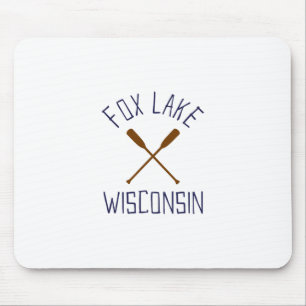 Mousepad Fox Lake Wisconsin Exteriores Vintage 