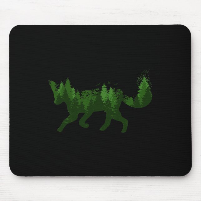 Mousepad Fox Nature Forest Camping Hunter Caminhante Ao Ext (Frente)