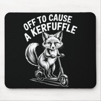 Mousepad Fox off to cause a kerfuffle cottagecore chaos