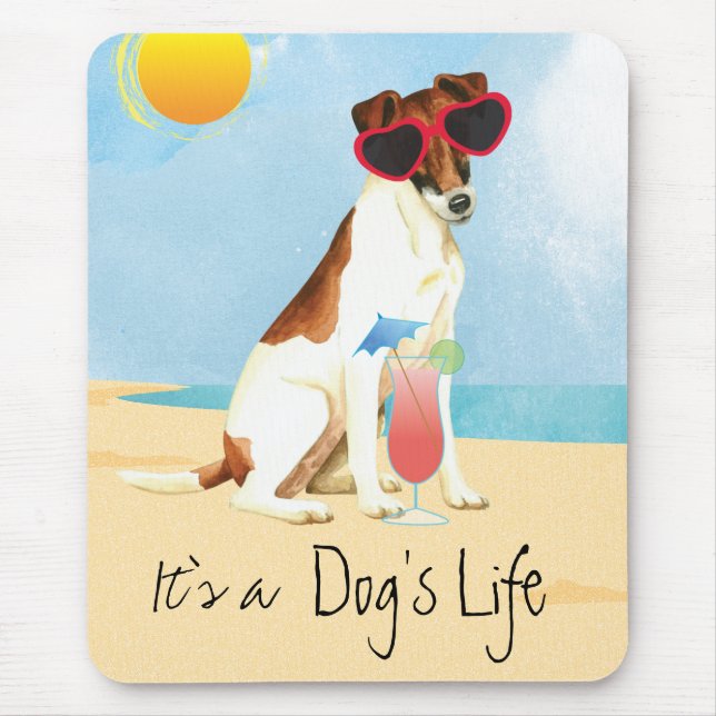 Mousepad Fox Terrier suave de verão (Frente)