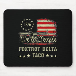 Mousepad Foxtrot Delta Taco Resiste 8647 Vamos Go Taco Men