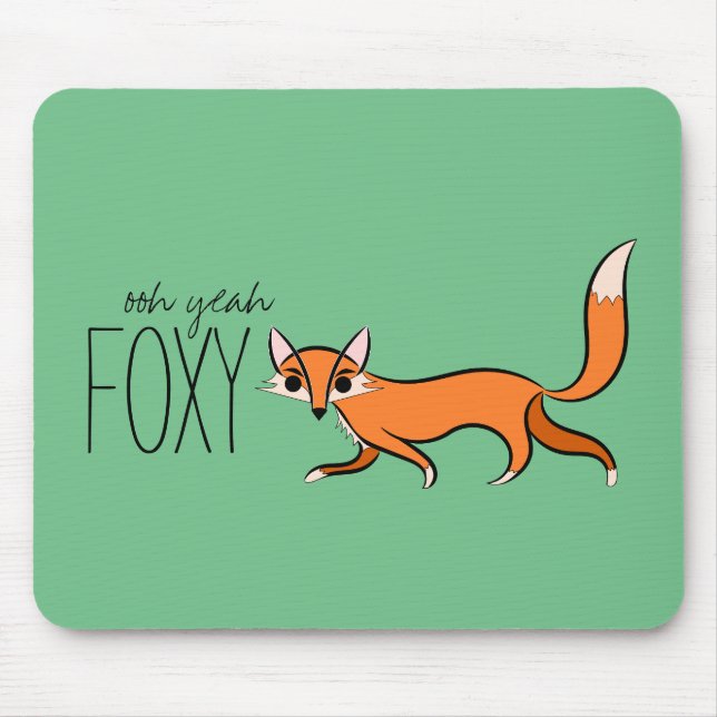 Mousepad Foxy Cute Fox Slogan (Frente)
