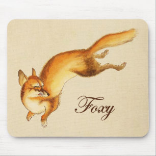 Mousepad "Foxy" - Esboço japonês de uma raposa