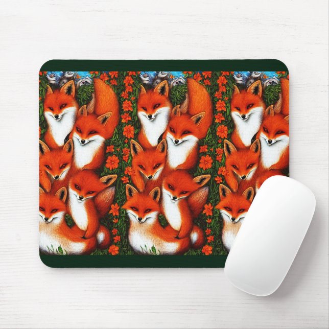 Mousepad Foxy Fun (Com mouse)