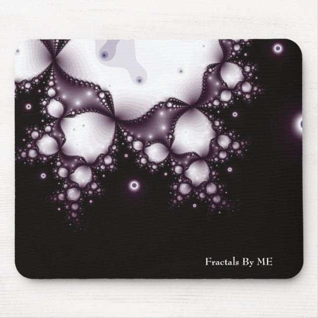 Mousepad Fractal1blacklacejulia, Fractals por MIM (Frente)