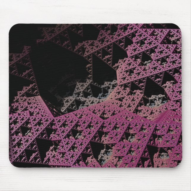 Mousepad Fractal 3D Sci Fi Espaconave Roxo MP06 (Frente)