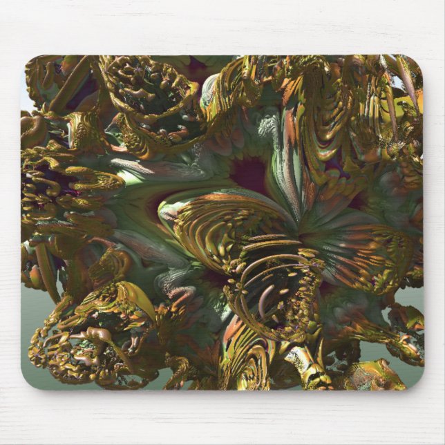 Mousepad Fractal 3D Sci fi futurista Rock MP02 (Frente)