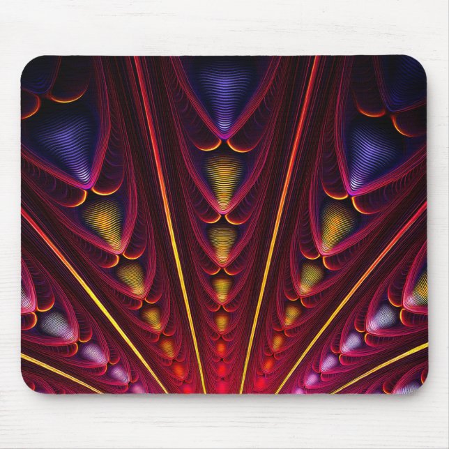 Mousepad Fractal Amarelo-Amarelo-Incrível (Frente)