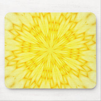 Mousepad Fractal amarelo da flor
