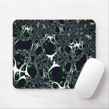 Fractal branco imperfeito no espaço preto, tricota