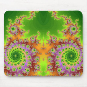 Mousepad Fractal de Olhos Verdes