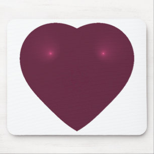 Mousepad Fractal do Coração Vermelho