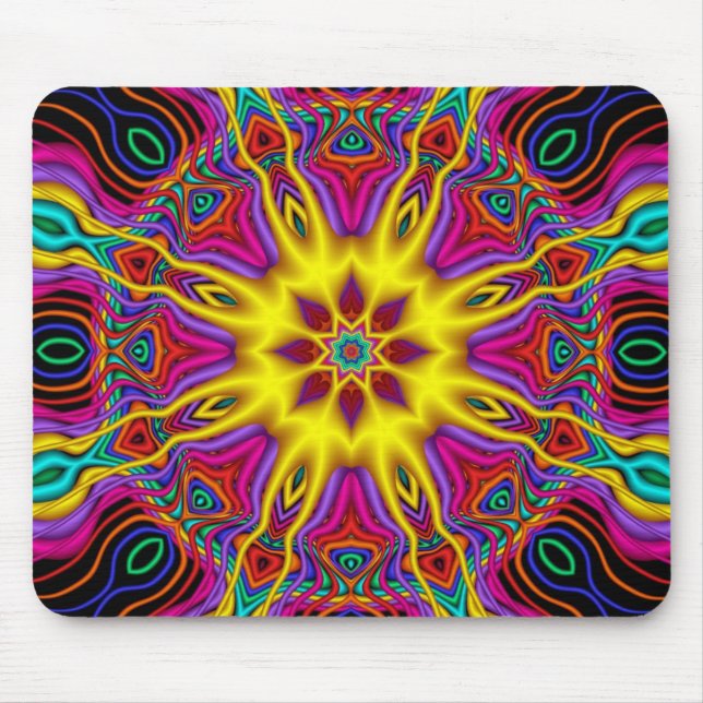 Mousepad Fractal do nascer do sol (Frente)