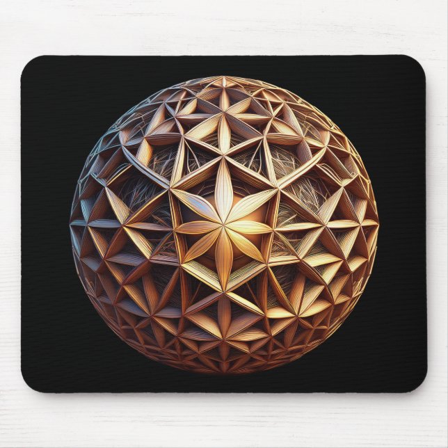Mousepad Fractal do Triângulo de Sierpinski 3D (Frente)