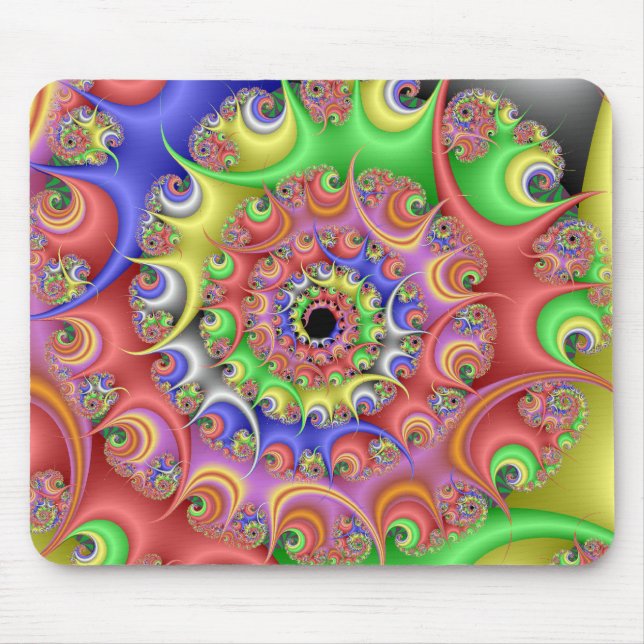 Mousepad Fractal espiral do ovo da páscoa (Frente)