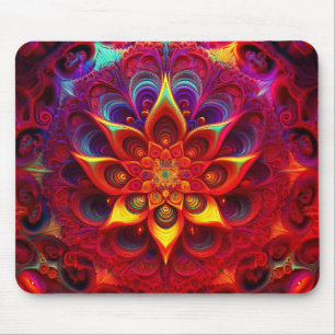 Mousepad Fractal Floral do Triângulo de Sierpinski