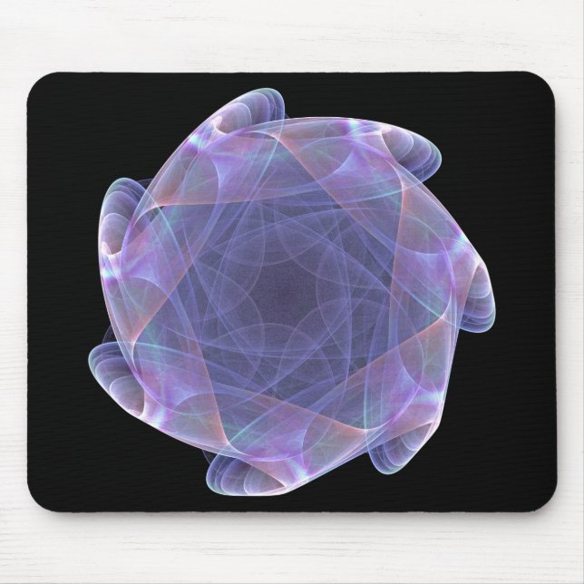 Mousepad fractal no círculo roxo da vieira (Frente)