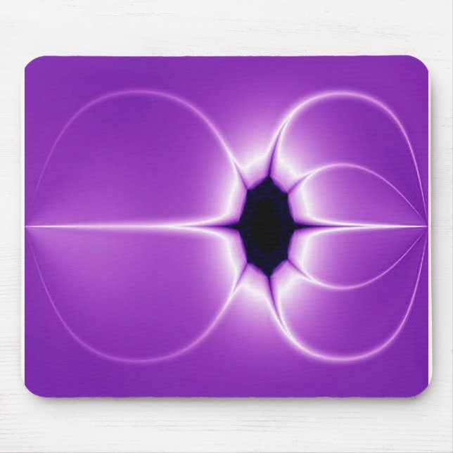 Mousepad Fractal Púrpura E Branca (Frente)