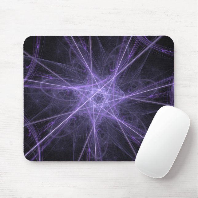 Mousepad Fractal Roxo (Com mouse)