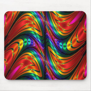 Mousepad Fractal Silk Rainbow