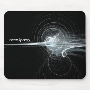 Mousepad Fractal Swirl II - Preto