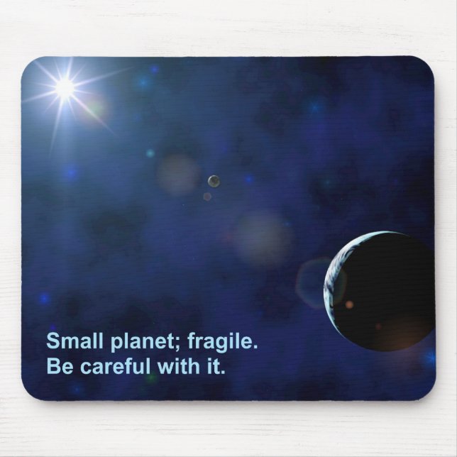 Mousepad Frágil Planeta (Frente)
