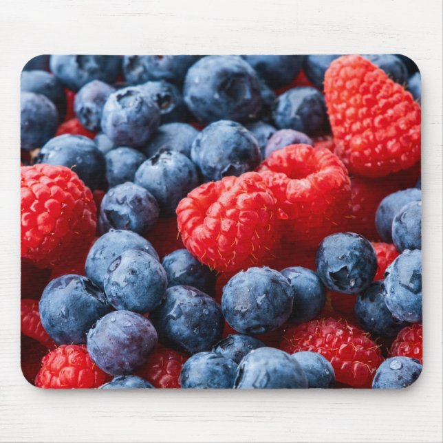 Mousepad Framboesas e amoras-vivas (Frente)