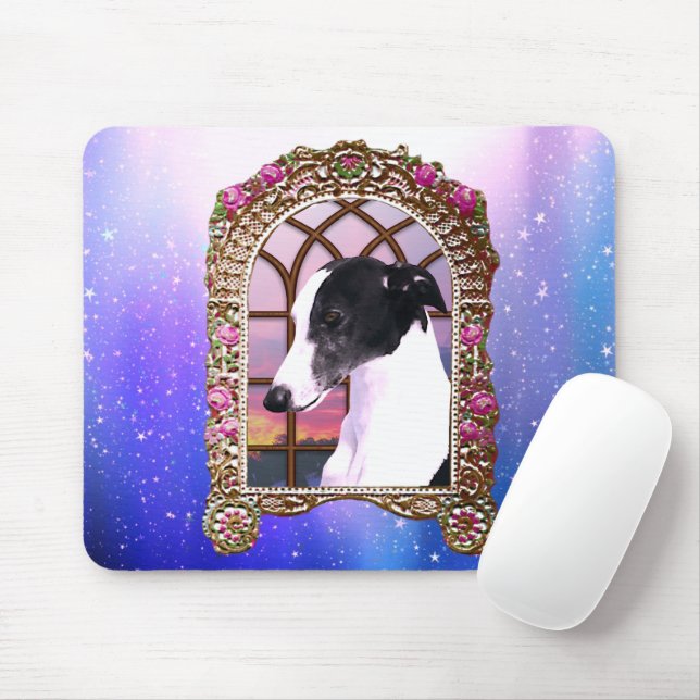 Mousepad Framed Whippet (Com mouse)