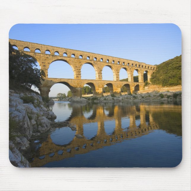 Mousepad França, Avignon. O aqueduto Pont du Gard Roman (Frente)