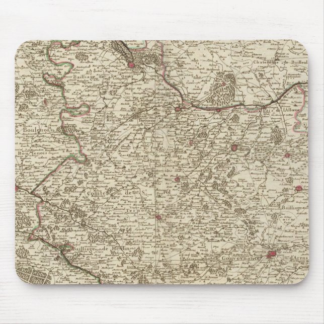 Mousepad França, Bélgica, Europa (Frente)