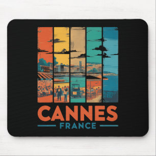 Mousepad França Cannes Riviera Francesa Praias Viagem Vinta
