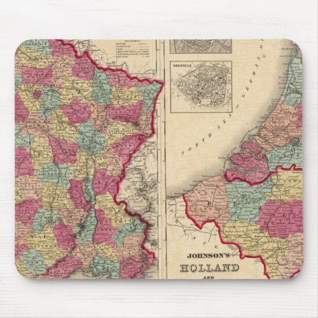 Mousepad França Holanda e Bélgica (Frente)