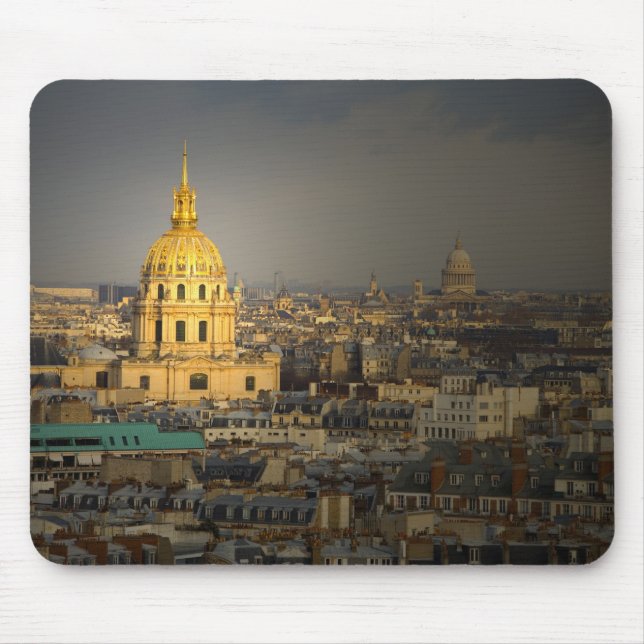Mousepad França, Paris. Os inválidos observados no (Frente)