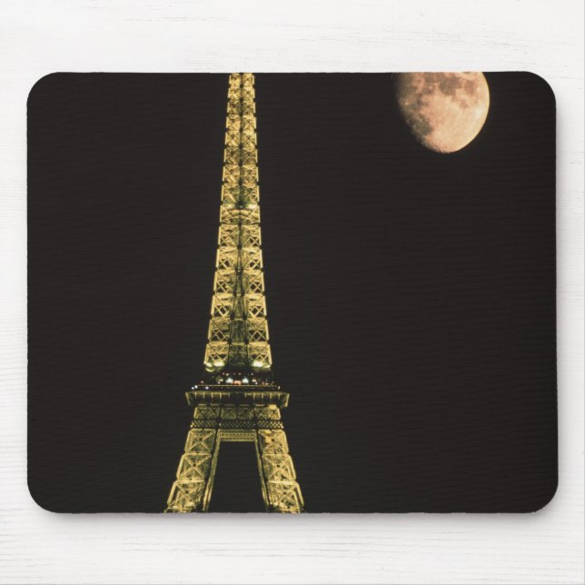 Mousepad França, Paris. Torre Eiffel à noite com (Frente)