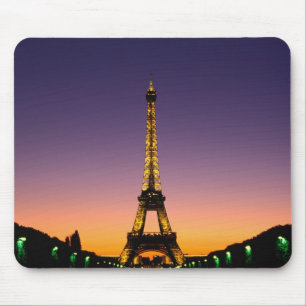 Mousepad França, Paris, Torre Eiffel ao pôr do sol.