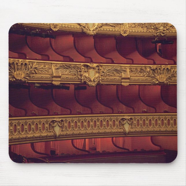 Mousepad França, Paris. Vista parcial dos assentos dos varõ (Frente)