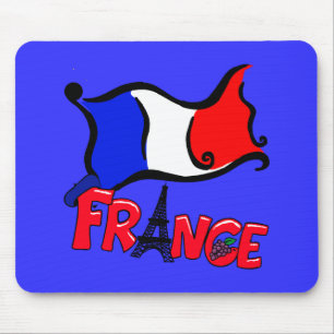 Mousepad France com produtos da bandeira
