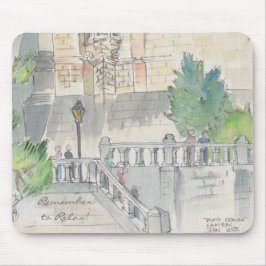Mousepad "France/Watercolor Painting