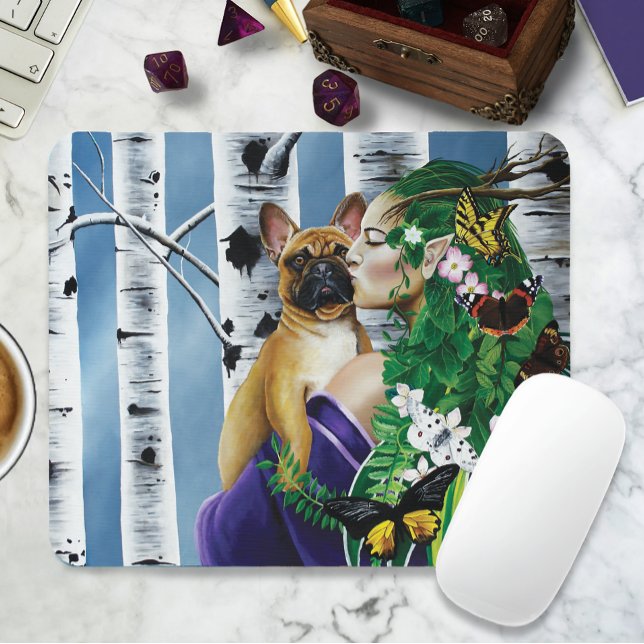 Mousepad Francês Buldogue Dryad Fantasy (Criador carregado)